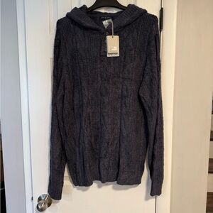 Barefoot Dreams Indigo Button-Up Sweater Men’s XL